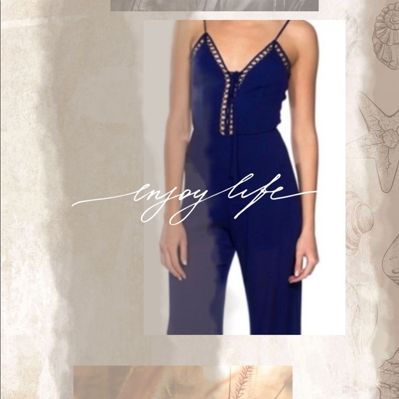 Trac Pants - STUNNING Blue Jumpsuit